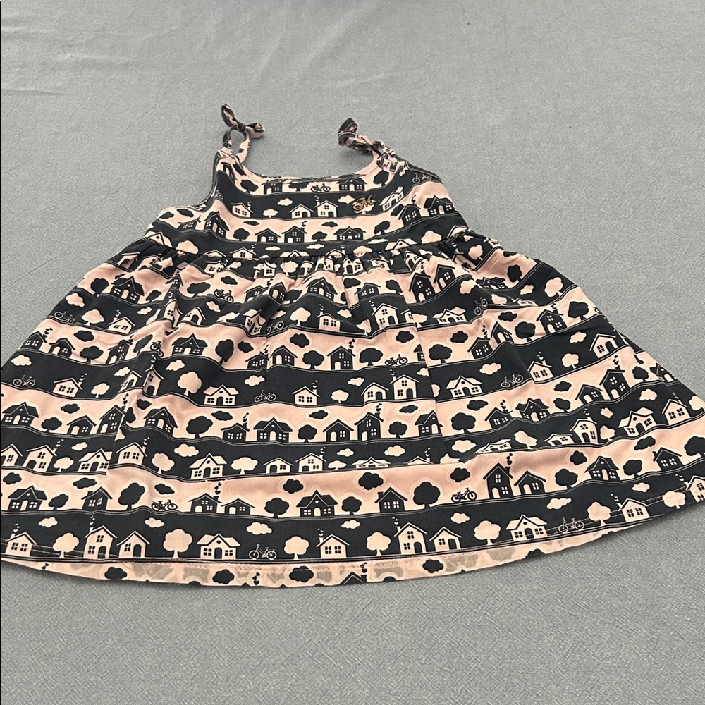 Adorable Black and Pink Kids Dress